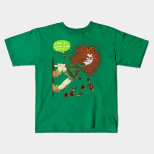 Fun Ginger Autumn Obsessed Girl Kids T-Shirt